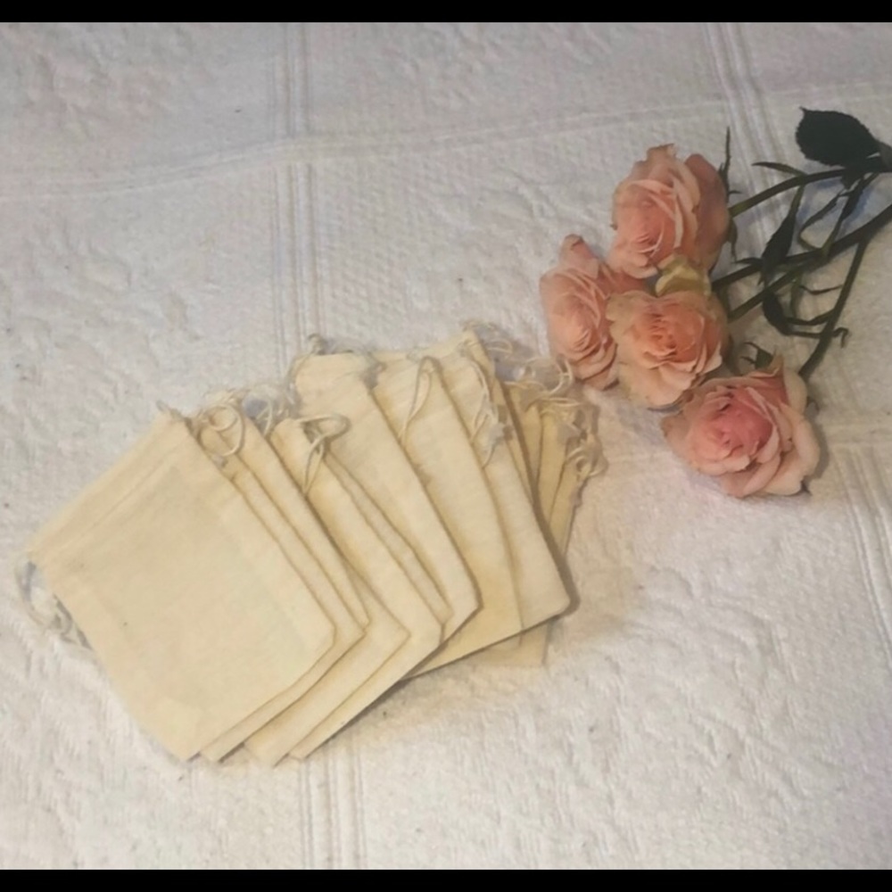 reusable linen tea bags 🍵
